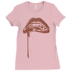 vampire lips Ladies Fitted T-Shirt