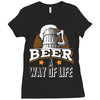 Beer A Way Of Life Ladies Fitted T-Shirt