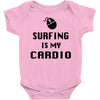 surfing is my cardio Baby Onesie