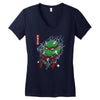 red oni ninja Women's V-Neck T-Shirt