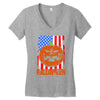 halloween american flag halloween american flag Women's V-Neck T-Shirt
