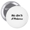 A PRINCESS Pin-back button