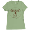 vitruvian robot Ladies Fitted T-Shirt