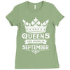 Queens Are Born In September Ladies Fitted T-Shirt