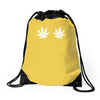 weed leaf Drawstring Bags