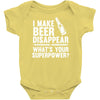i make beer disappear! Baby Bodysuit