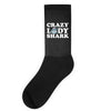 crazy lady shark Socks