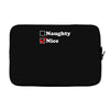more nice than naughty Laptop sleeve