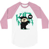 mo hawk ninja 3/4 Sleeve Shirt