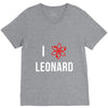 i heart leonard V-Neck Tee