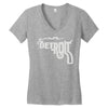detroit city smoking gun Women's V-Neck T-Shirt