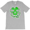 celtic green clover skull patch, irish biker patches T-Shirt