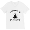 i'd rather be fishing V-Neck Tee