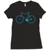 cycling bikes bike cycle riding retro sticker transfer tv funny iron o Ladies Fitted T-Shirt