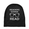 reading pun humor Baby Beanies
