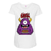 happy birthday monster Maternity Scoop Neck T-shirt