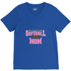 softball mom glitter V-Neck Tee