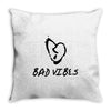 Bad Vibes XXXtentacion Throw Pillow