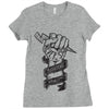 never stop fighting spirit Ladies Fitted T-Shirt