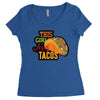 this girl likes tacos Women's Triblend Scoop T-shirt
