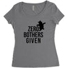 zero bothers given Women's Triblend Scoop T-shirt