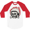 skull biker 3/4 Sleeve Shirt