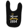 kings are born in 1954 Baby Bibs