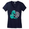 t rex skipped too many arm days Women's V-Neck T-Shirt