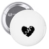 broken heart xxx black Pin-back button