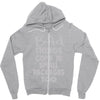 bad things small packages girls Zipper Hoodie