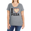i Love Pizza Ladies Curvy T-Shirt