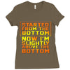 started from the bottom Ladies Fitted T-Shirt