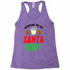 working on my santa body Racerback Tank