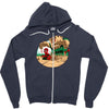 an amazing sand castle Zipper Hoodie