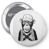 monkey redneck Pin-back button