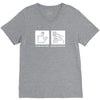 push button receive bacon V-Neck Tee