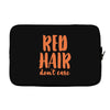 red hair dont care Laptop sleeve