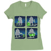 saving the world, one small step at a time Ladies Fitted T-Shirt