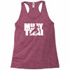muay thai mma gym sport gym train Racerback Tank