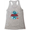 by the power of literature Racerback Tank
