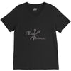 miss scissors rhinestone V-Neck Tee
