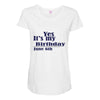 june 6 birthbay Maternity Scoop Neck T-shirt