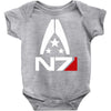 mass effect  alliance n7 logo Baby Onesie