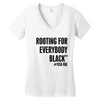 i&rsquo;m rooting for everybody black Women's V-Neck T-Shirt