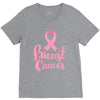 breast cancer pink ribbon V-Neck Tee