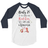 red head unicorn 3/4 Sleeve Shirt