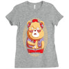 brown bear Ladies Fitted T-Shirt