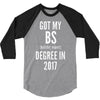 bs degree funny graduation 3/4 Sleeve Shirt