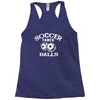 soccer takes balls Racerback Tank