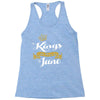 kings are born in june Racerback Tank